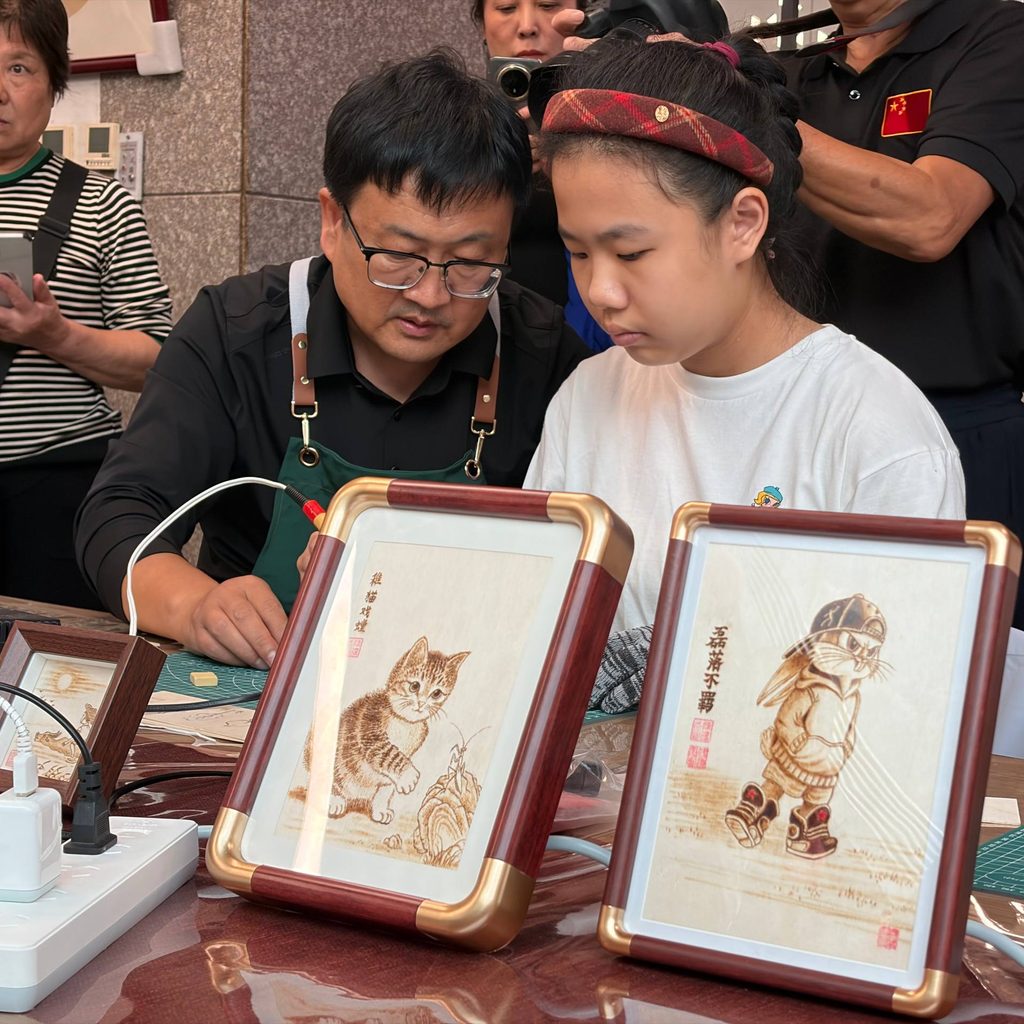 Qinhuangdao exhibición de marco de gato y conejo